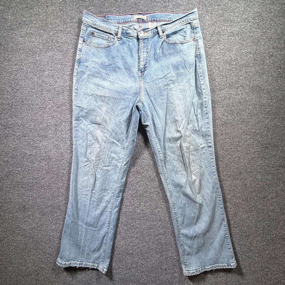 Levis 550 Bootcut Jeans Womens 20 Blue Relaxed Fit Stretch High Rise Denim